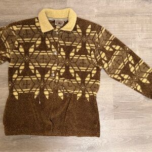 Vintage County Clothing Co Patterned Brown Jacket